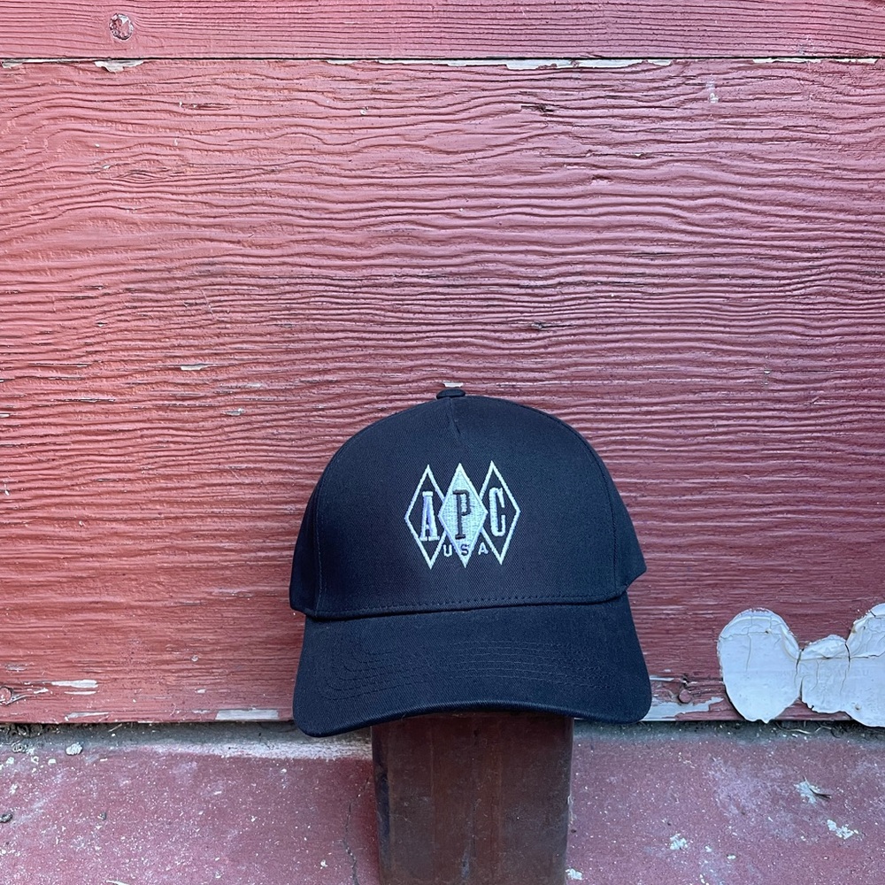 A.P.C. USA Black Diamonds Dad Hat